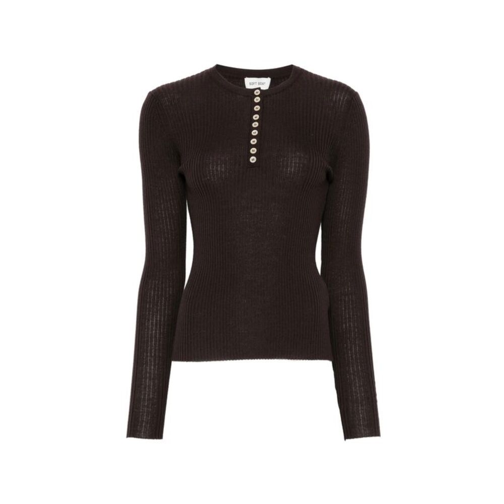 Soft Goat Brown Tops - Polo Tops Women